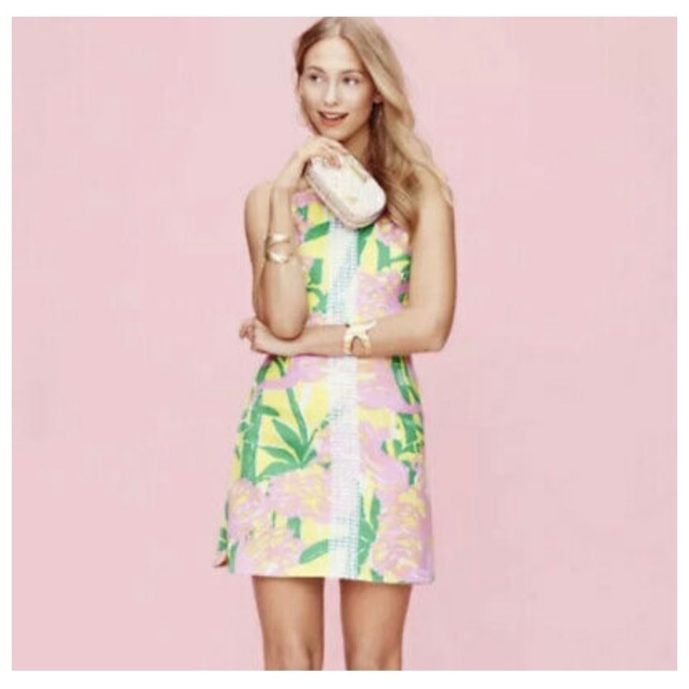 Lilly Pulitzer Target 20th Anniversary Flamingo Fan Shift Dance Dress